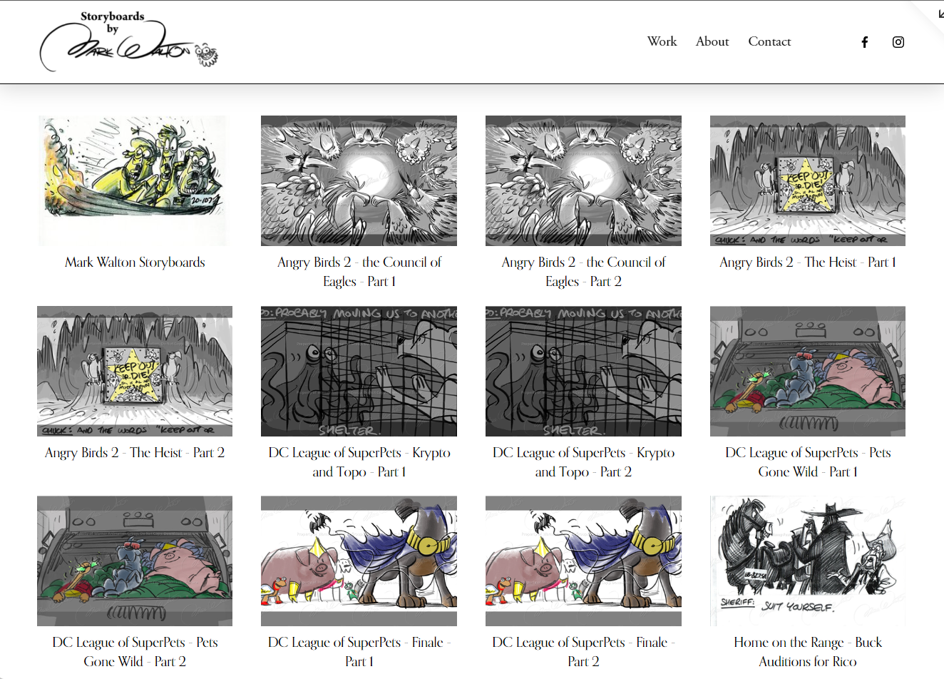 storyboard page