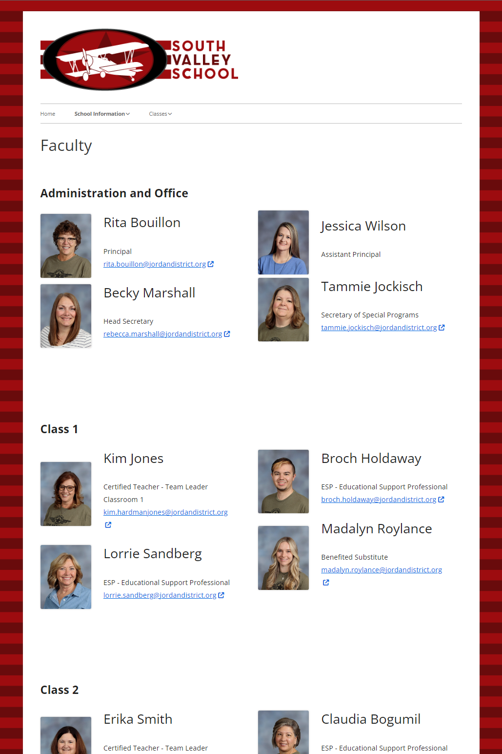 New Faculty page